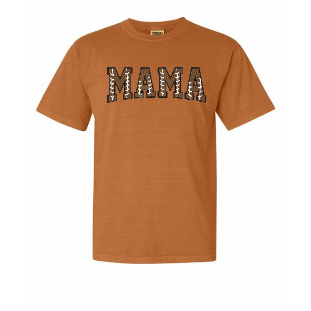 Custom Football Mama Shirt – Embroidered Game Day Tee