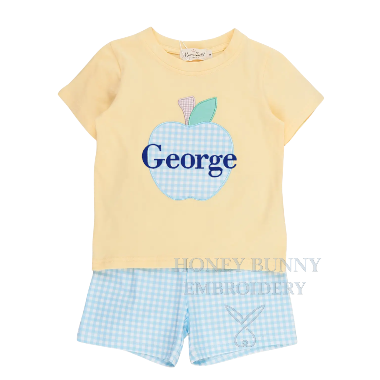 Apple Back to School Shorts Set