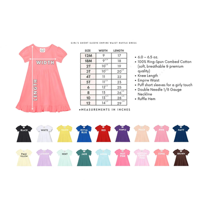 Pencil Name Empire Waist Dress