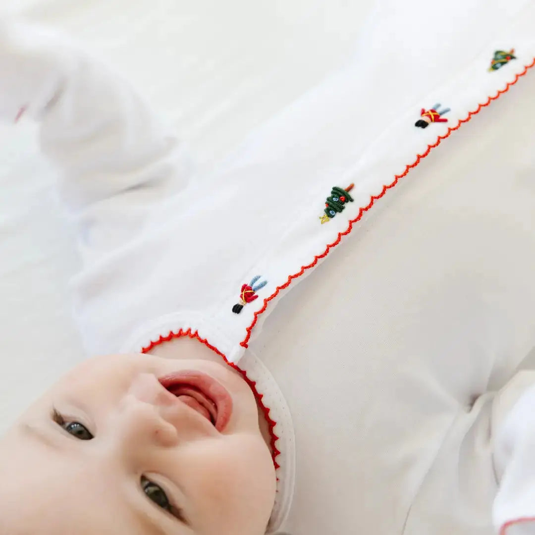 Monogram Nutcracker Footie Pajamas