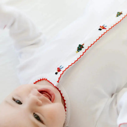 Monogram Nutcracker Footie Pajamas