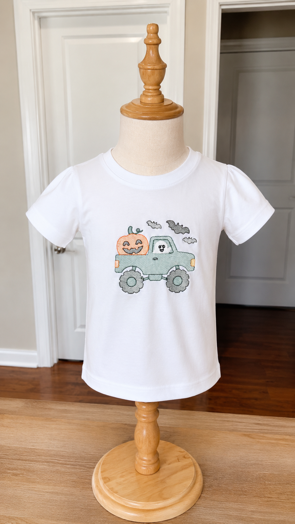 Halloween Monster Pumpkin Truck Tee