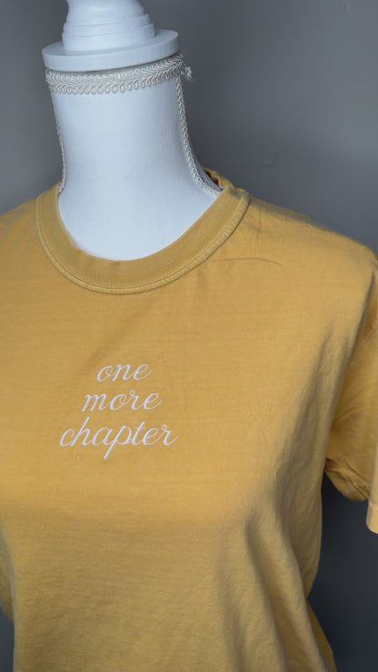 One More Chapter Embroidered Tee