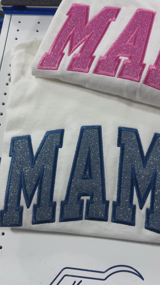 Glitter Appliqué Mama tee