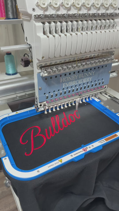 Bulldogs Shadow Font Mockneck