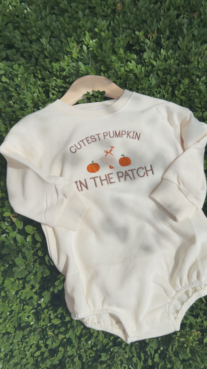 Cutest Pumpkin in The Patch Bubble Romper