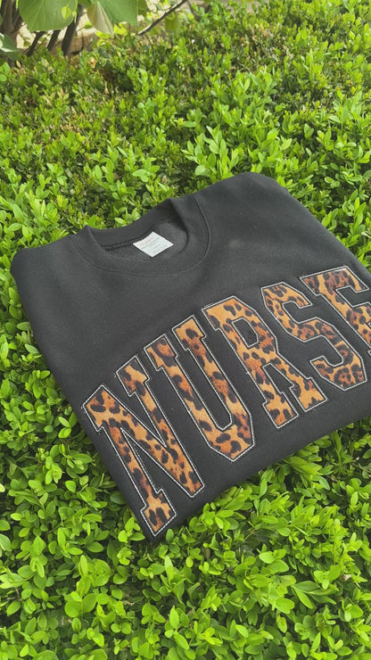 Nurse Leopard Sweatshirt