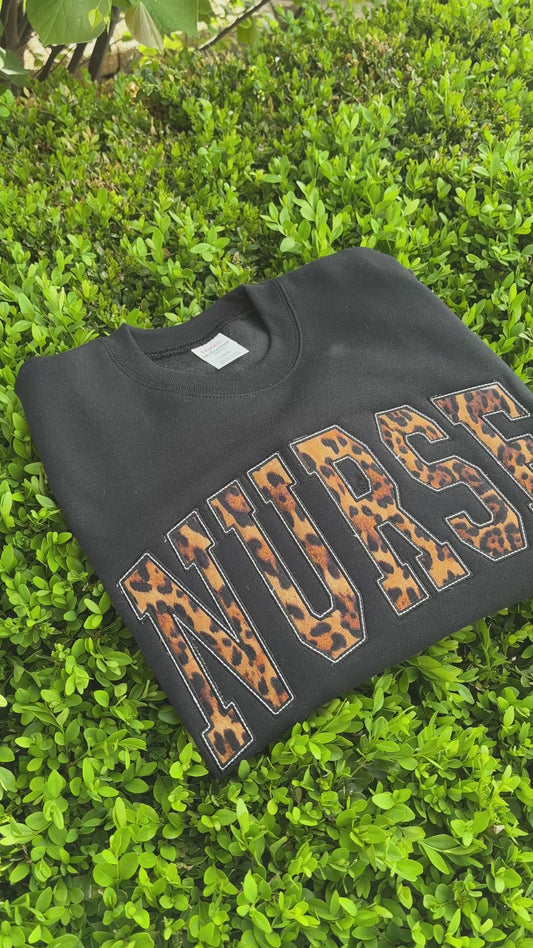 Nurse Leopard Sweatshirt