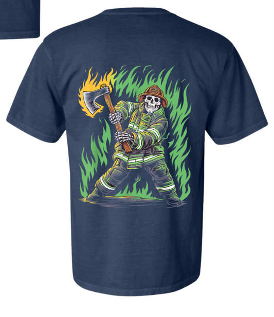 Inferno Skeleton Firefighter Tee